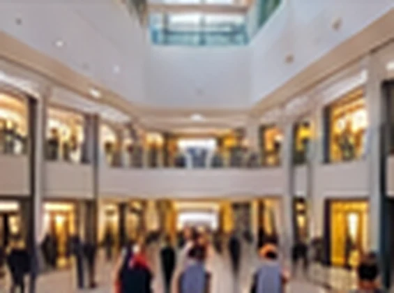 Imagen ilustrativa del interior de un centro comercial